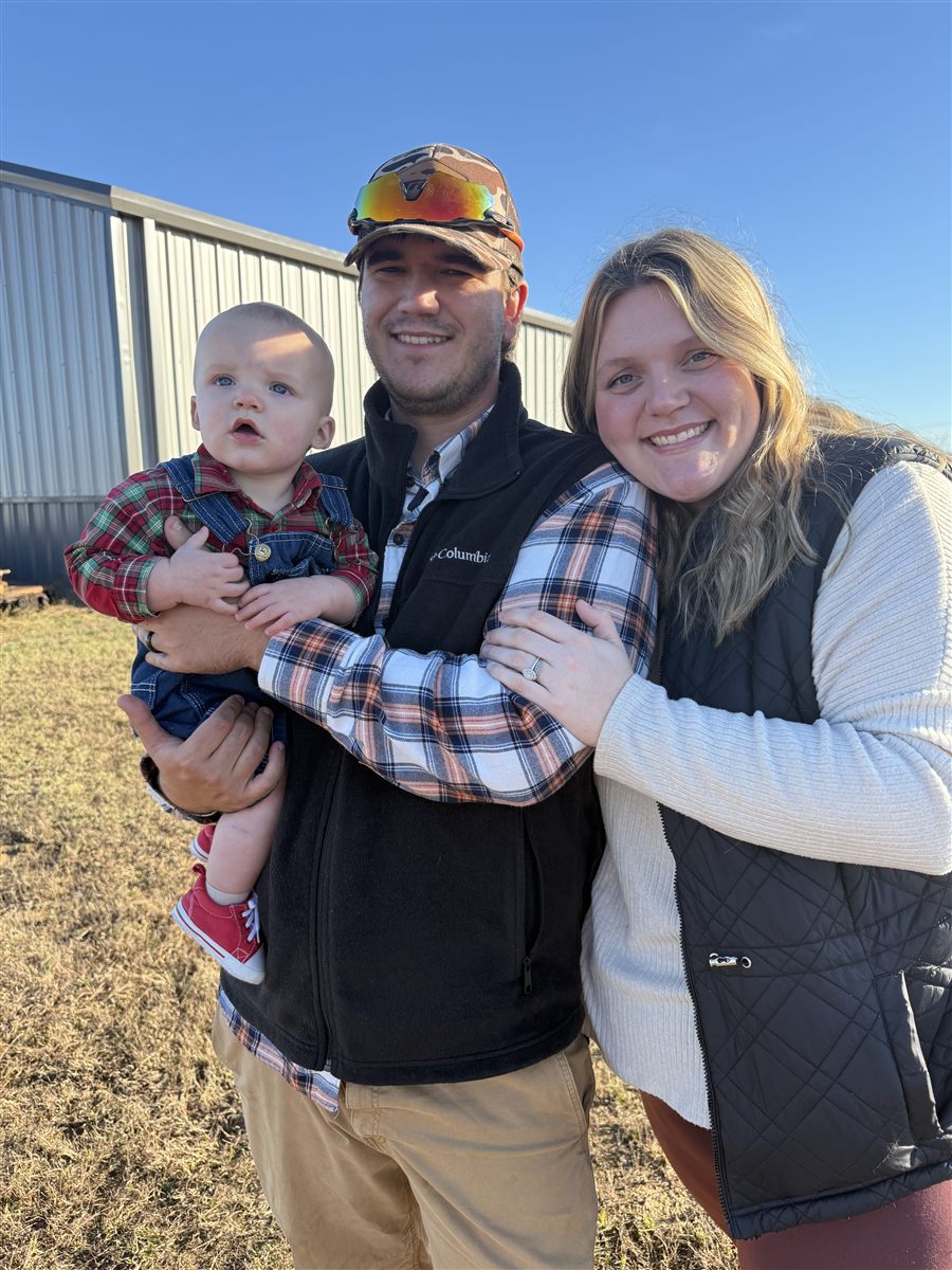 Tanner Bracken with his family