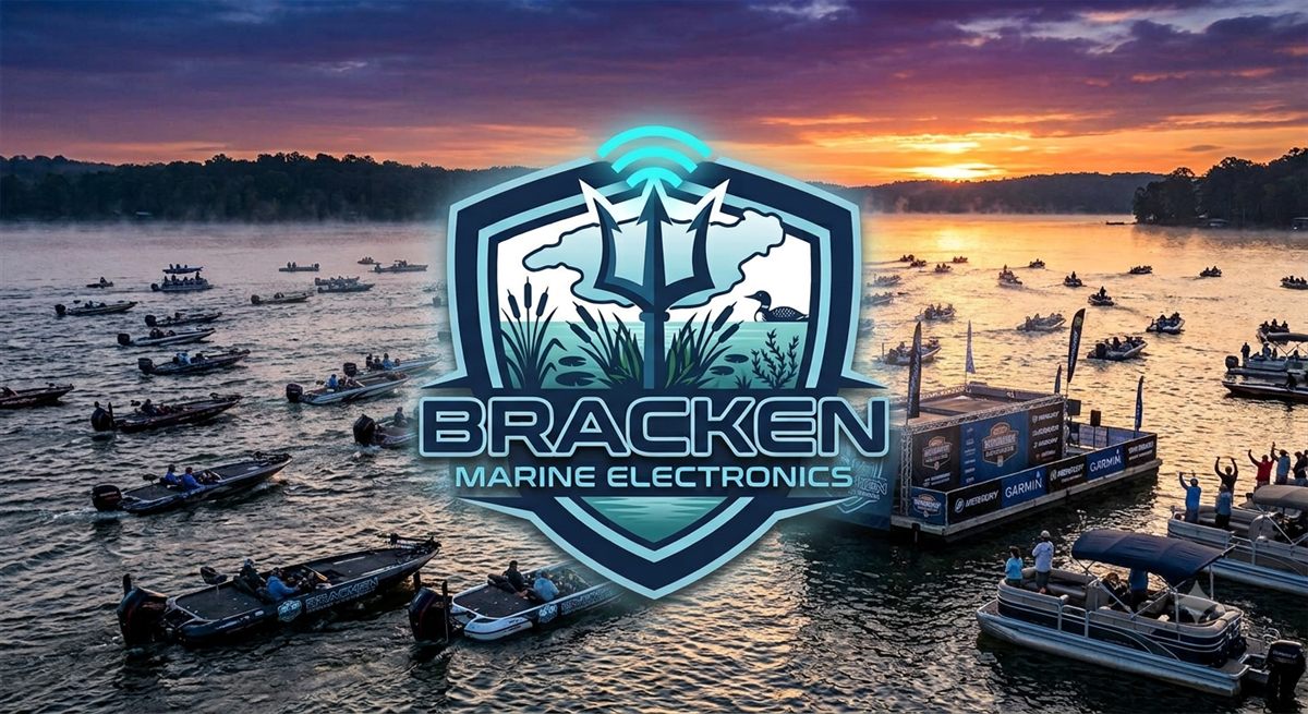 Bracken Marine Electronics at a lake tournament